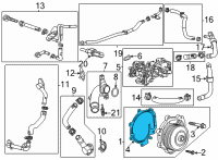 OEM Chevrolet Suburban Gasket Diagram - 55490545