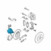 OEM Buick Regal Hub & Bearing Diagram - 12413091