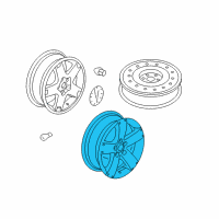 OEM Pontiac Torrent Wheel, Alloy Diagram - 9597506