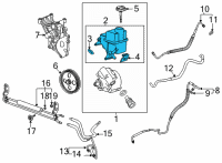 OEM Chevrolet Power Steering Pump Reservoir Diagram - 19209150