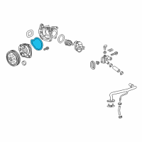 OEM Buick Envision Water Pump Assembly Gasket Diagram - 25201453