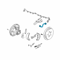 OEM Chevrolet Tracker Hose, Rear Brake Flexible(D.O.T.) (On Esn) Diagram - 30021013