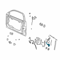 OEM Chevrolet Malibu Front Door Mini Wedge Latch Kit-Rh Diagram - 12537470
