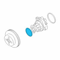 OEM Chevrolet Tracker Seal, Water Pump(O Ring) Diagram - 91176048
