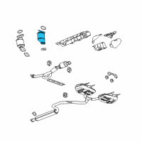 OEM Buick LaCrosse Converter & Pipe Diagram - 20907468