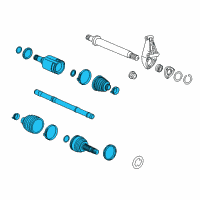 OEM Chevrolet Trax Axle Assembly Diagram - 94522008