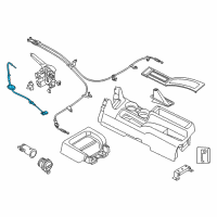 OEM Chevrolet City Express Front Cable Diagram - 19316529