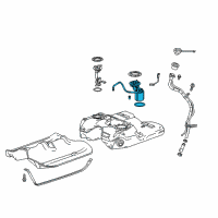 OEM Cadillac SRX Fuel Pump Diagram - 13578360