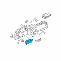 OEM Cadillac DTS Cluster Assembly Diagram - 25964071
