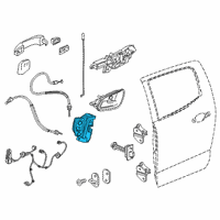 OEM Buick Envision Latch Assembly Diagram - 13533653