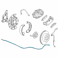 OEM Chevrolet Rear Cable Diagram - 25843149