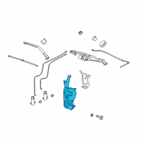 OEM Chevrolet Suburban 1500 Washer Reservoir Diagram - 20999340