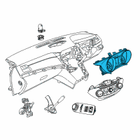 OEM Chevrolet Caprice Cluster Assembly Diagram - 92283327