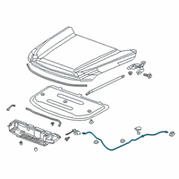 OEM Chevrolet Blazer Release Cable Diagram - 84406170