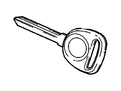 GM 23372327 Key Asm-Door Lock & Ignition Lock (Uncoded)