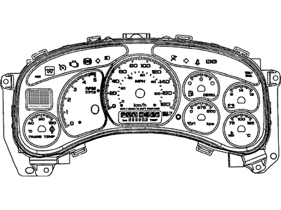 GM 9363025 Instrument Cluster Assembly