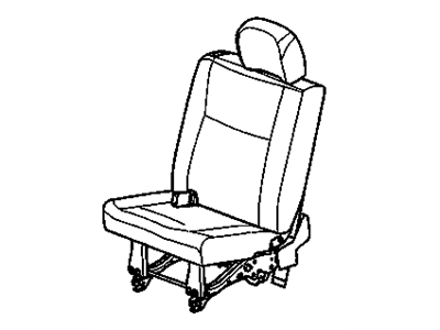 GM 19179064 Seat Asm, Rear #2 LH *Medium Cashmere *Cashmere