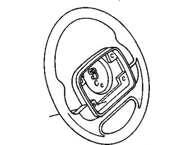 GM 16750962 Steering Wheel Assembly *Graphite