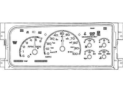 GM 16217765 Instrument Cluster Assembly