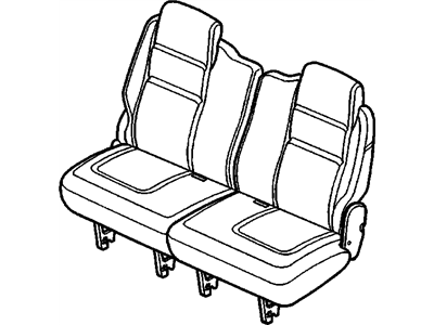 GM 19177657 Seat Asm, Rear #2 RH *Gray