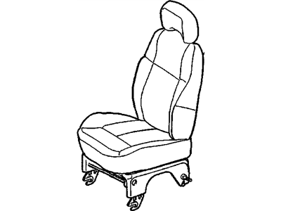 GM 25878146 Seat Asm-Rear (RH Proc) *Cashmere