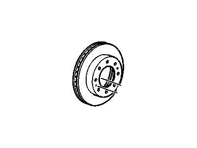 GM 20833732 Front Brake Rotor Assembly