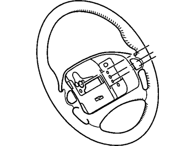 GM 16825362 Steering Wheel Assembly *Graphite