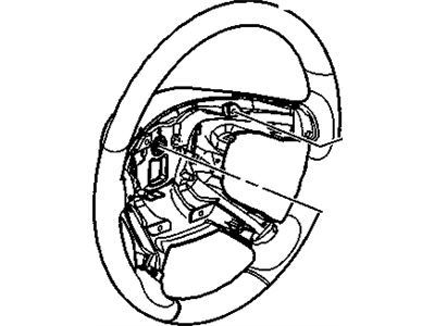 GM 22947769 Steering Wheel Assembly *Cashmere E