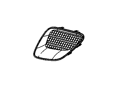 GM 17802610 Grille - Recessed, Note:Chrome Surround with Black Mesh;