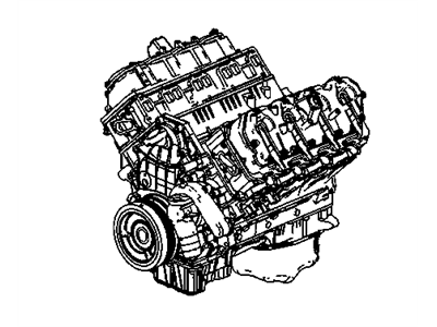 GM 19209698 Reman Engine Asm, Gasoline 5.3L LH6/Lc9