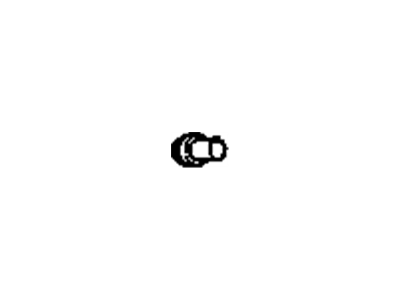 GM 17801676 Lug Nut, Note:Wreath and Crest Logo, Chrome;