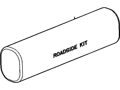GM 88960625 Roadside Assistance Package, Note:Roll Up, Black with GM Logo;