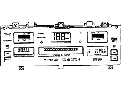 GM 16141273 Instrument Display Assembly