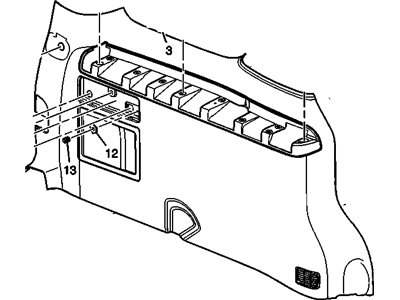 GM 15915912 Panel Asm-Body Side Rear Trim *Medium Cashmere