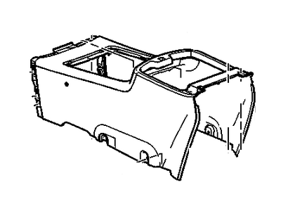 GM 20893121 Compartment Asm-Front Floor *Titanium