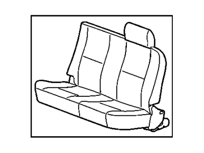 GM 15914721 Seat Asm-Rear *Ebony