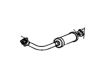 GM 15746550 Exhaust Resonator (W/Exhaust Manifold Pipe)