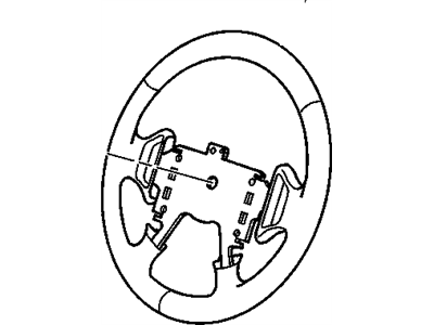 GM 15274511 Steering Wheel Assembly Uplvl Leather *Ebony