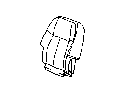 GM 19152952 Cover Asm, Rear Seat Back Cushion *Medium Gray *Gray