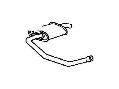 GM 22545684 Exhaust Muffler Assembly (W/Tail Pipe )