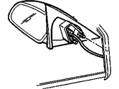 OEM Pontiac Switch Asm-Outside Rear View Mirror Remote Control *Block/Wht - 22546550