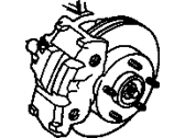 OEM Pontiac Trans Sport Front Brake Rotor Assembly - 18060226