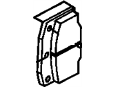 OEM Pontiac LeMans Pad Kit-Front Disc Brake (Gm Parts & Ac-Delco) (Free Of Asbestos) - 18017995