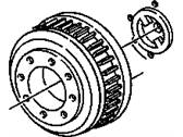 OEM GMC R1500 Drum, Rear Brake(Drilled) - 14050302
