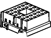GM 15306393 Connector-W/Leads, 2-Way F. *Black