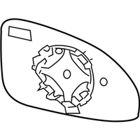 GM 15951930 Mirror-Outside Rear View (Reflector Glass & Backing Plate)