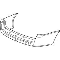 GM 12336003 Fascia Assembly,Rear Bumper-Less Ud7 Provisions (Primed)