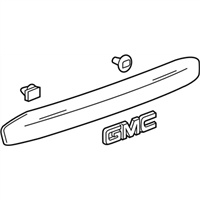 GM 22834033 Applique-Rear Closure Center *Bright Chromg