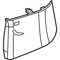 GM 23229806 Panel Assembly-Body Lock Pillar Upper Trim *Shale