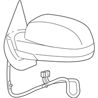 GM 25788154 Housing-Outside Rear View Mirror *Molded In Black